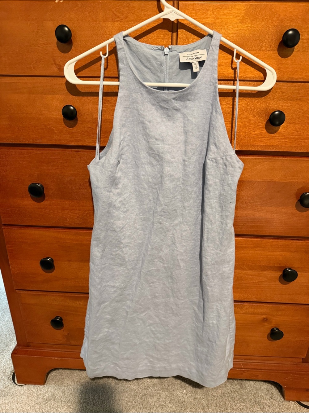 & Other Stories Pale Blue Midi Dress